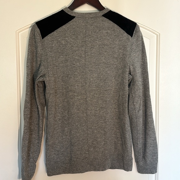 Men’s Rag & Bone Merino Wool and Leather Sweater - Like New Condition - Picture 4 of 5